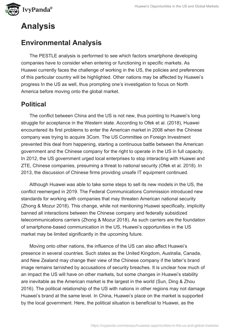Huawei’s Opportunities in the US and Global Markets. Page 2