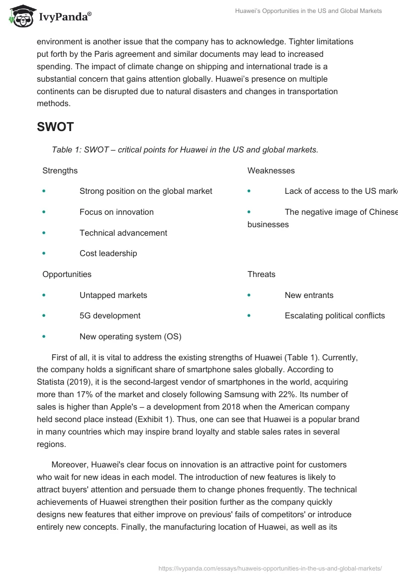 Huawei’s Opportunities in the US and Global Markets. Page 5