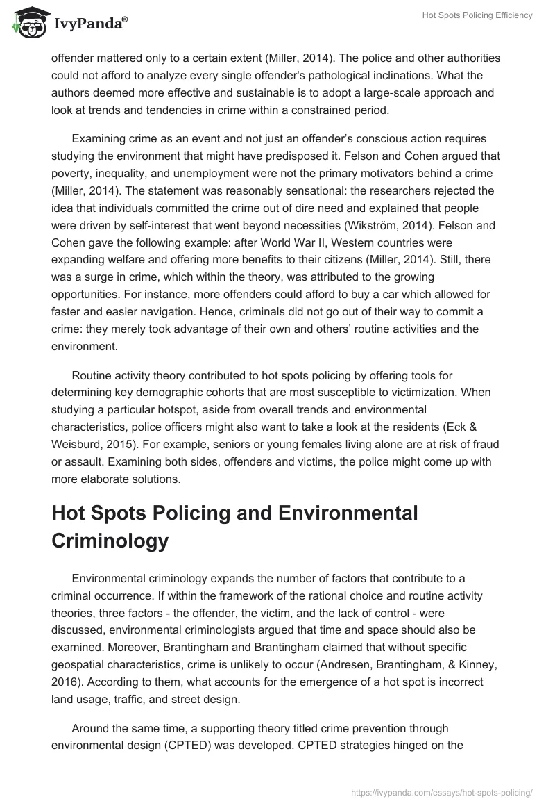 Hot Spots Policing Efficiency. Page 3