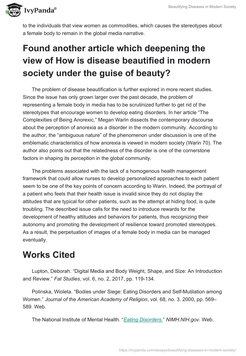 Beautifying Diseases in Modern Society. Page 3