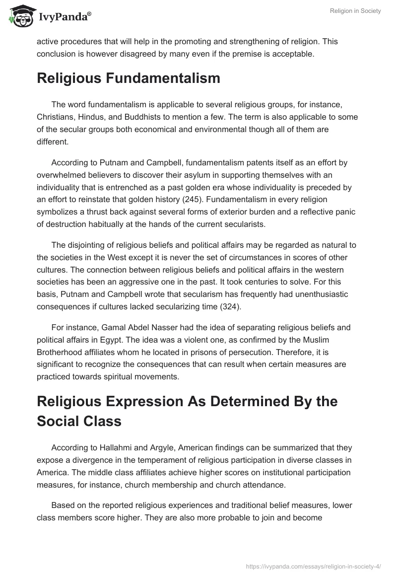 Religion in Society. Page 2