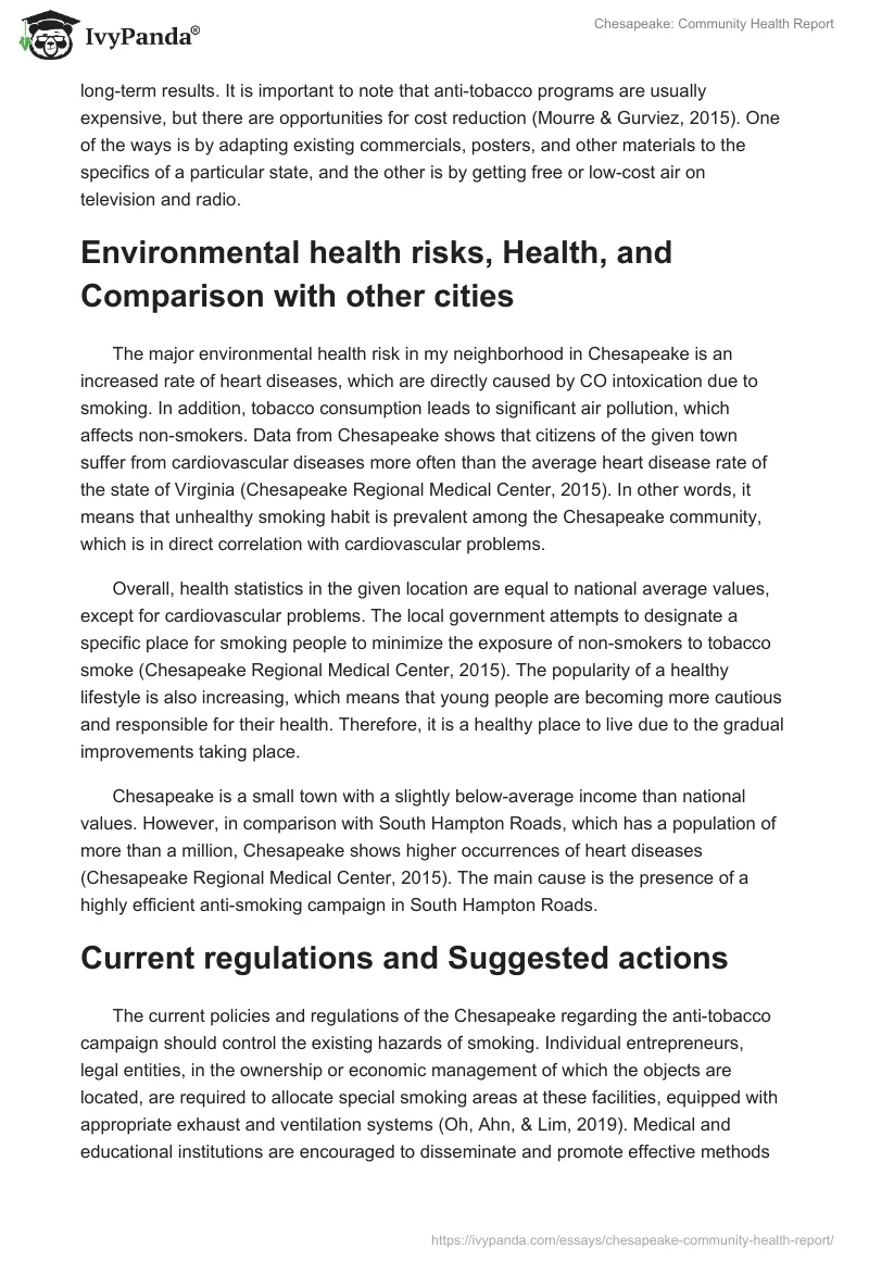 Chesapeake: Community Health Report. Page 4