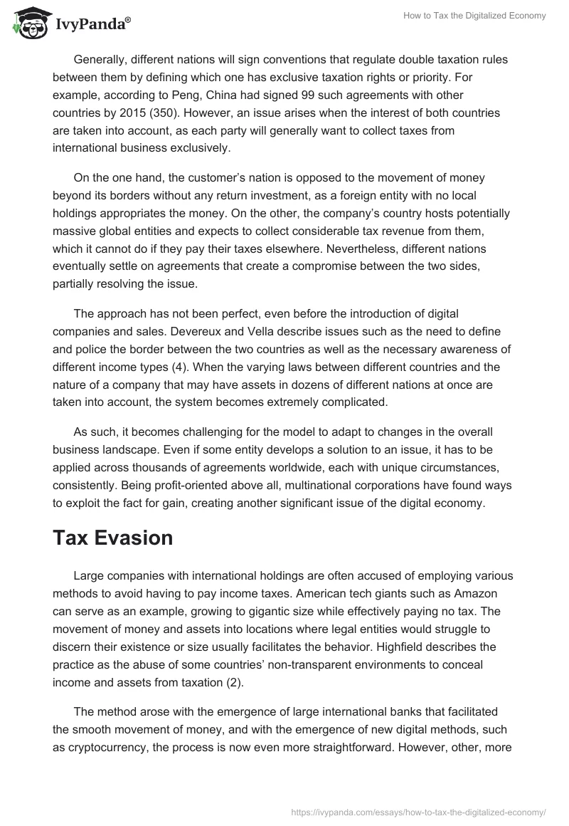How to Tax the Digitalized Economy. Page 2