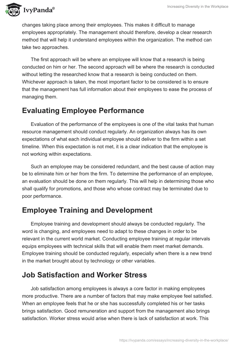 Increasing Diversity in the Workplace. Page 5
