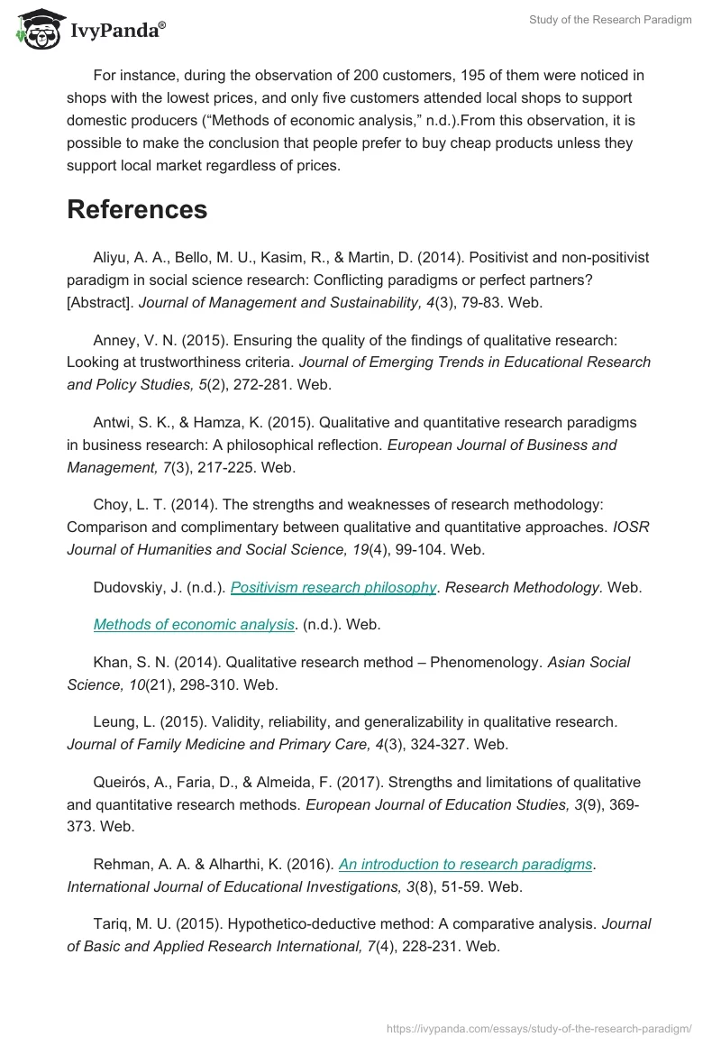 Study of the Research Paradigm. Page 3