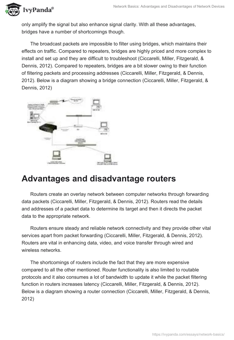 Network Basics: Advantages and Disadvantages of Network Devices. Page 4