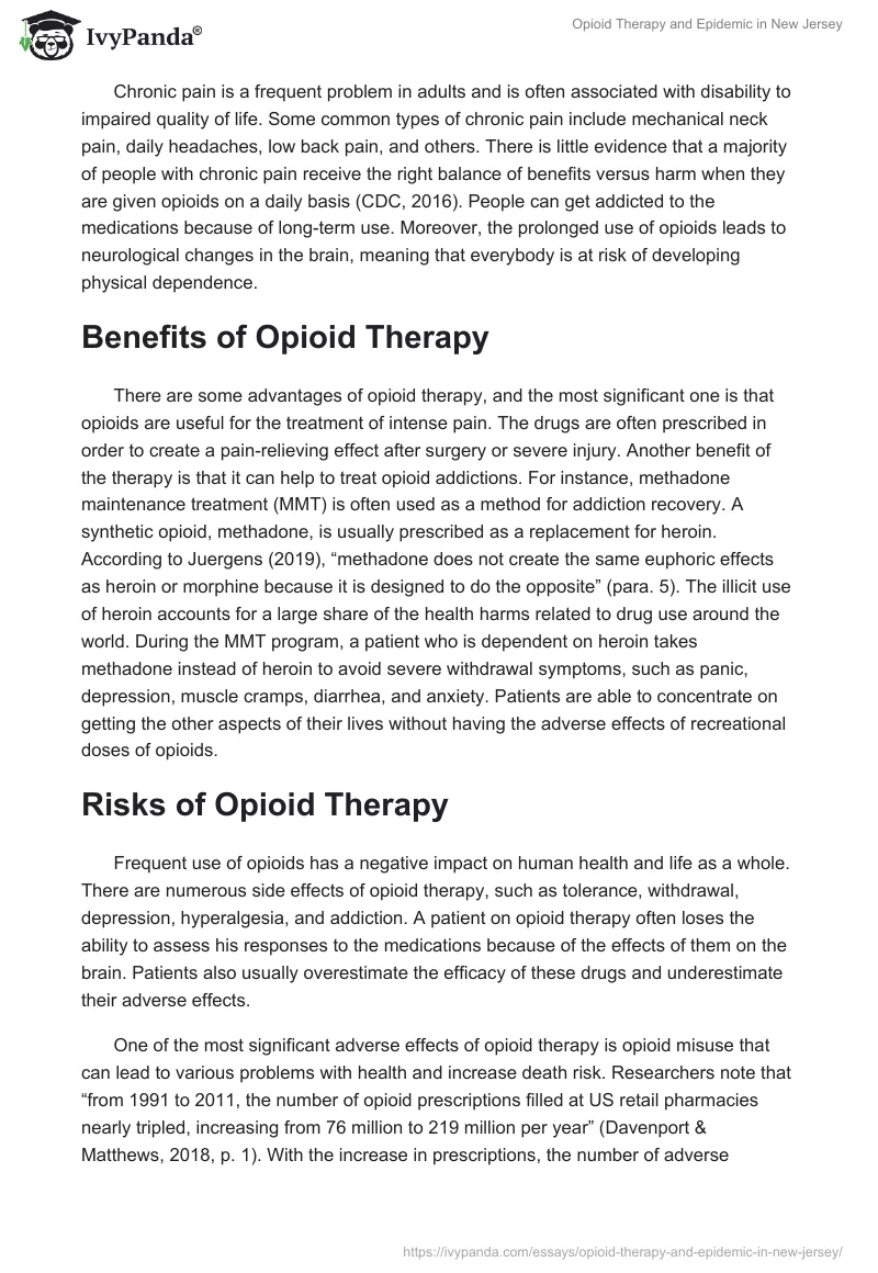 Opioid Therapy and Epidemic in New Jersey. Page 3