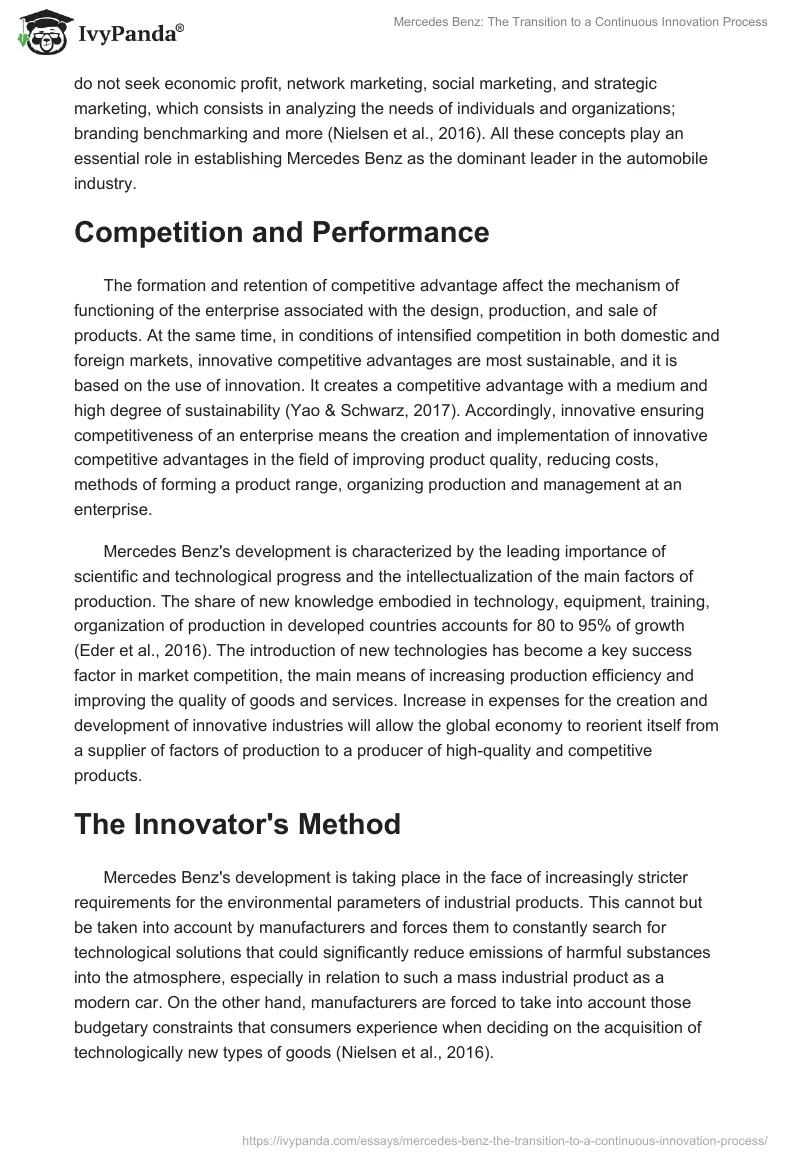 Mercedes Benz: The Transition to a Continuous Innovation Process. Page 4