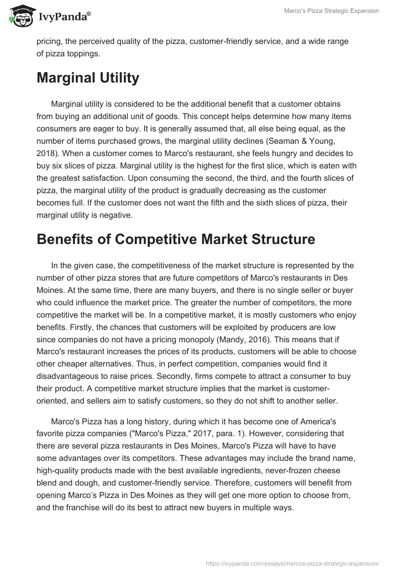 Marco’s Pizza Strategic Expansion. Page 4