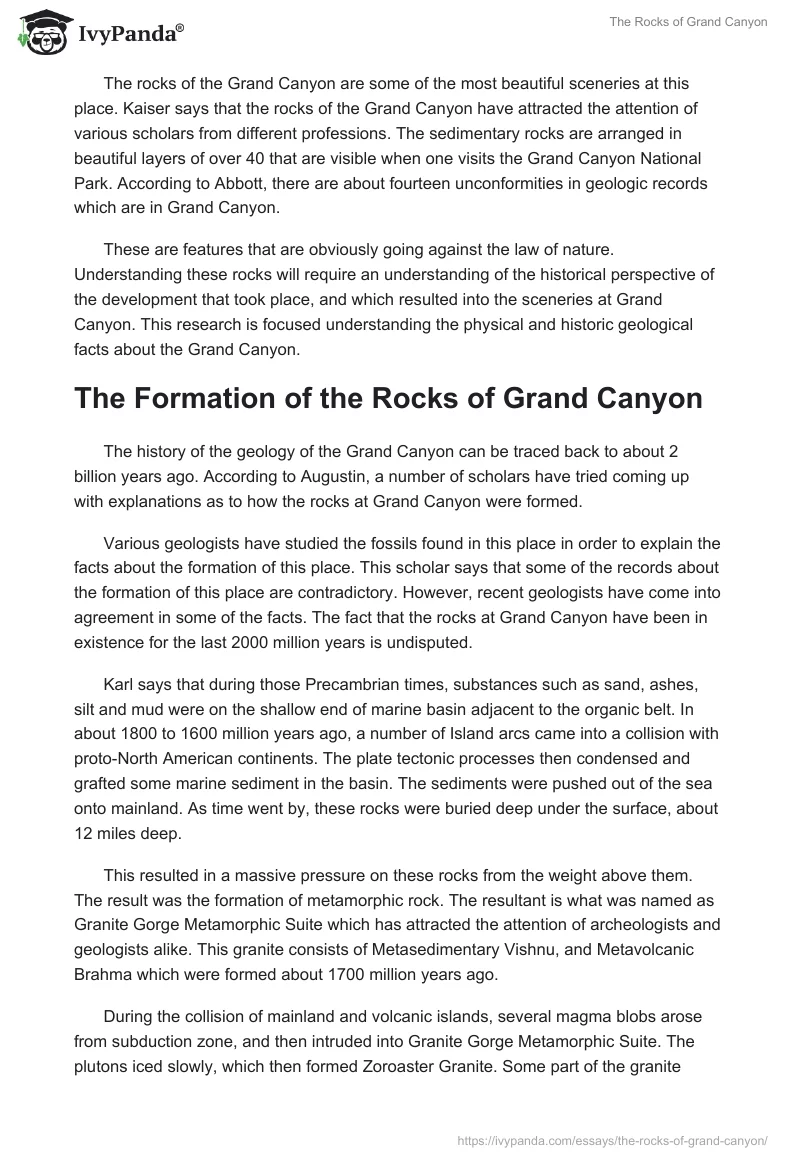 The Rocks of Grand Canyon. Page 2