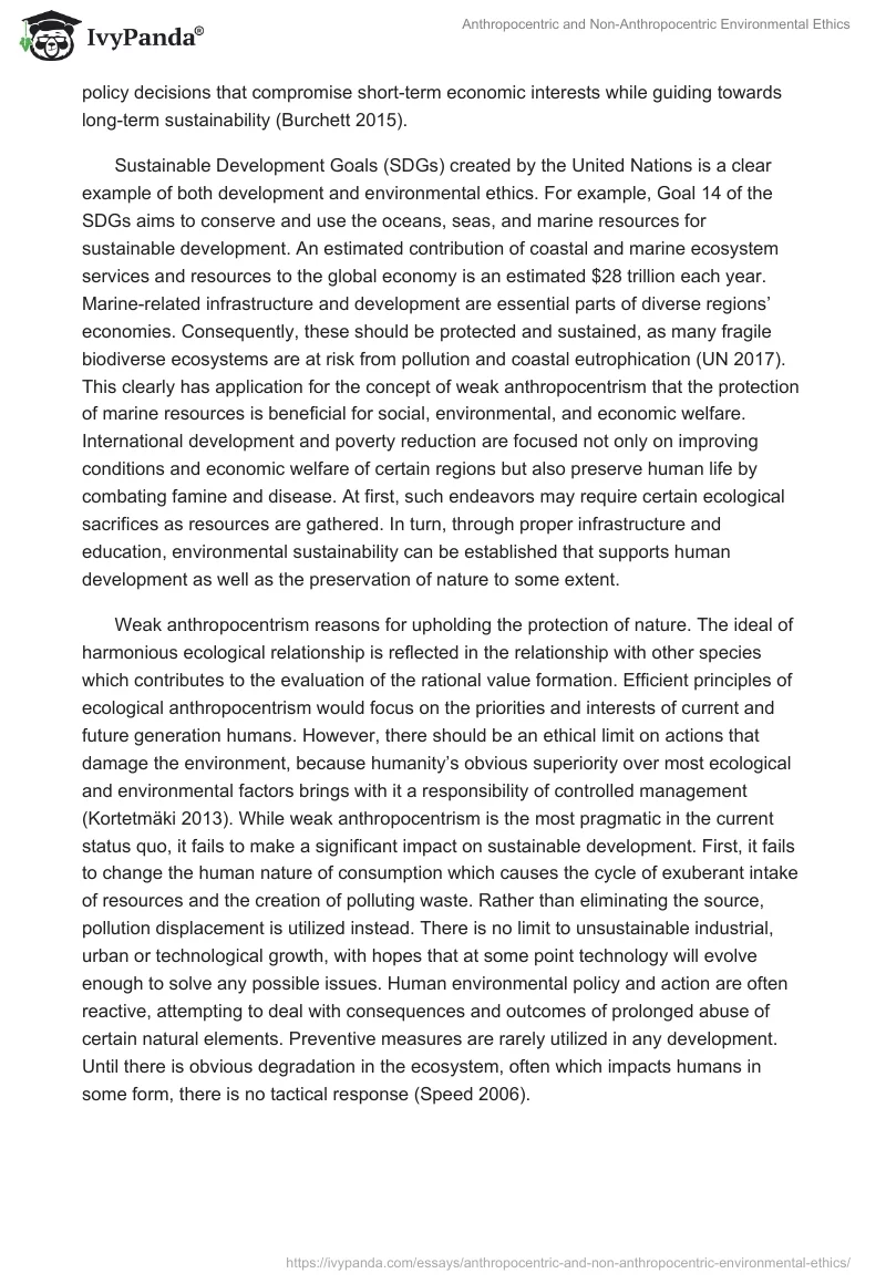 Anthropocentric and Non-Anthropocentric Environmental Ethics. Page 3