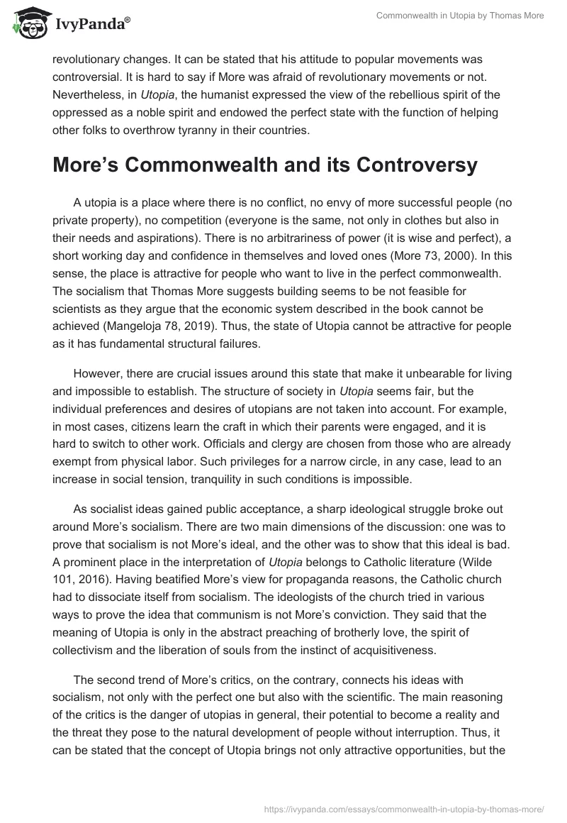 Commonwealth in "Utopia" by Thomas More. Page 4