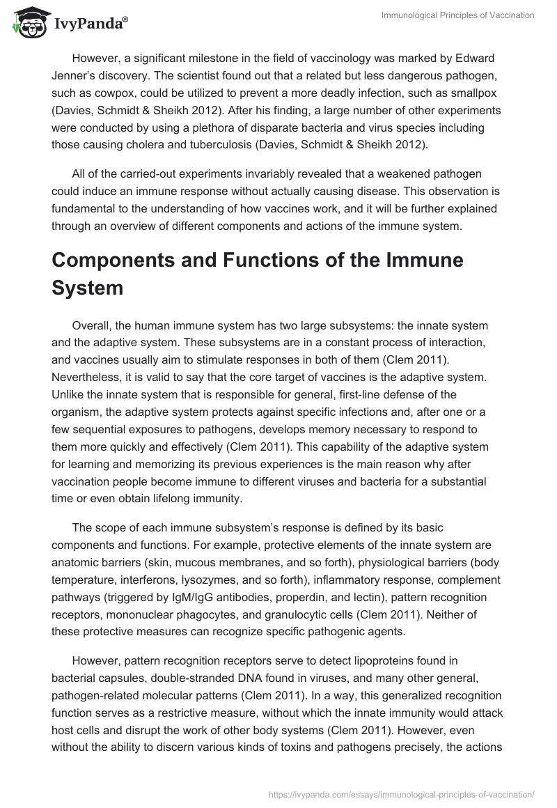 Immunological Principles of Vaccination. Page 2