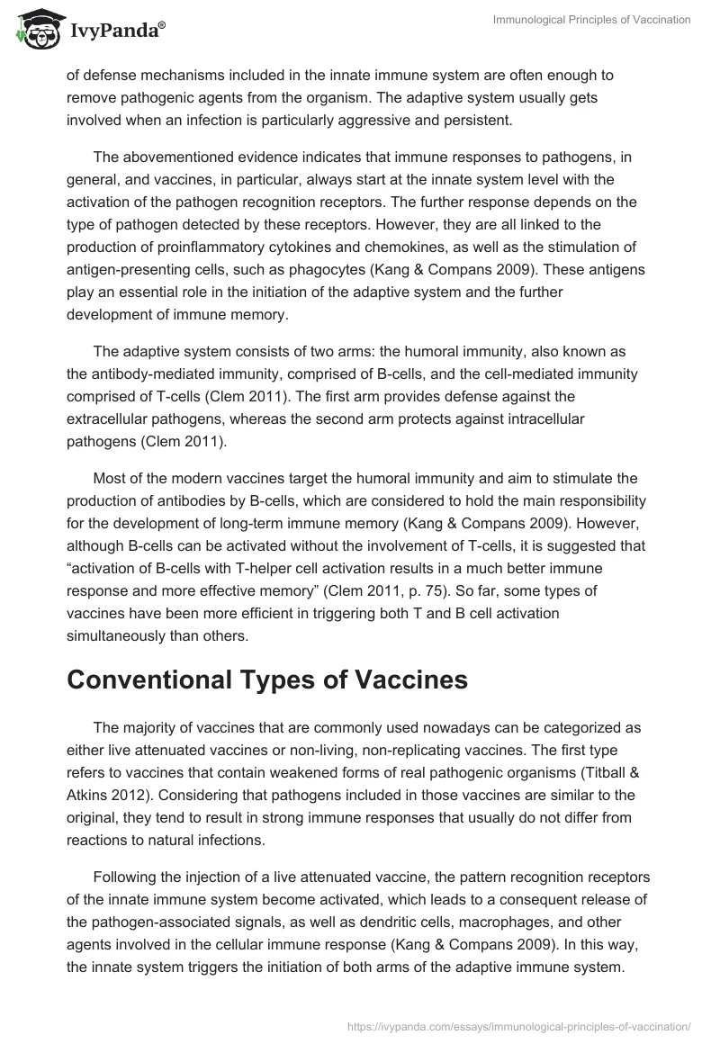 Immunological Principles of Vaccination. Page 3