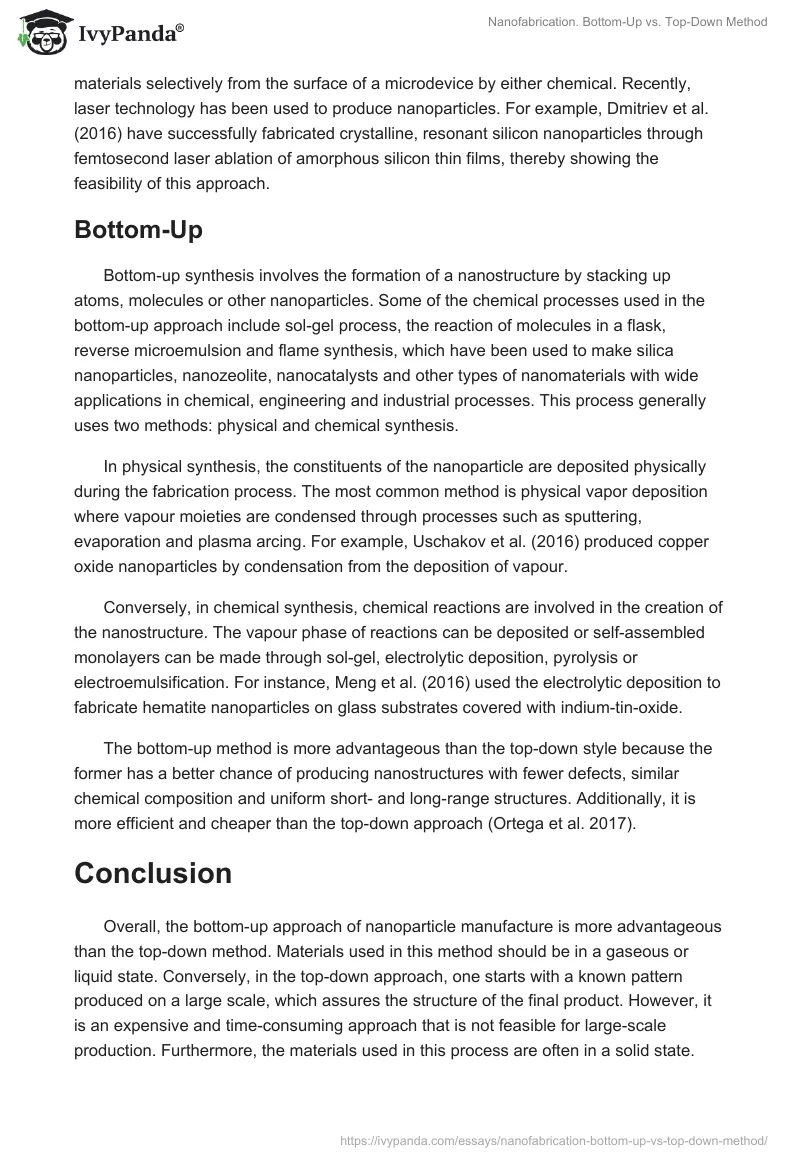 Nanofabrication. Bottom-Up vs. Top-Down Method. Page 2