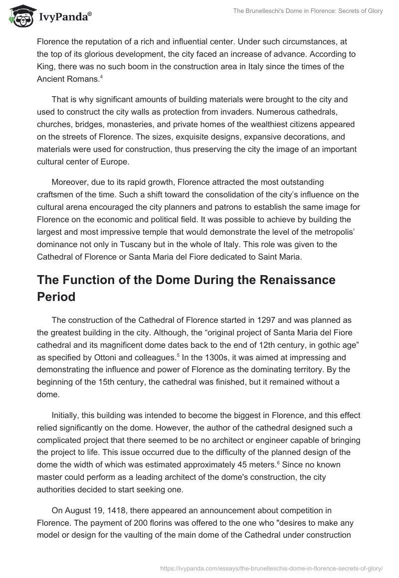 The Brunelleschi's Dome in Florence: Secrets of Glory. Page 3