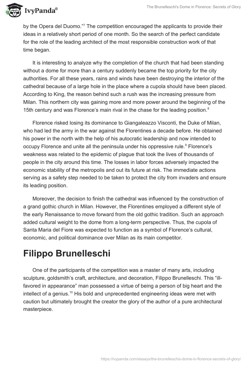 The Brunelleschi's Dome in Florence: Secrets of Glory. Page 4