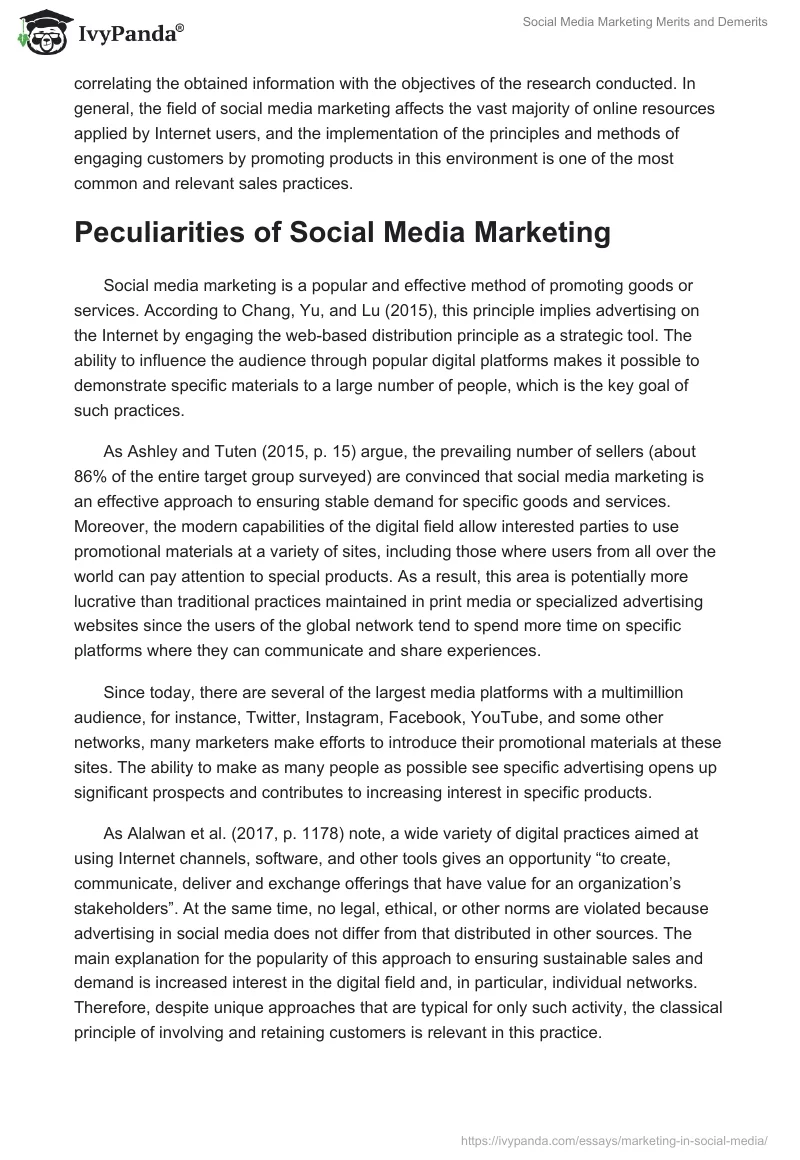 Social Media Marketing and Brand Communication. Page 2
