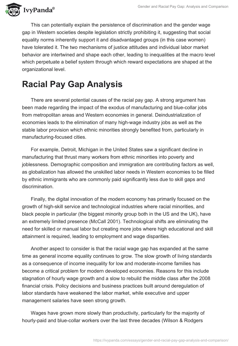 Gender and Racial Pay Gap: Analysis and Comparison. Page 4