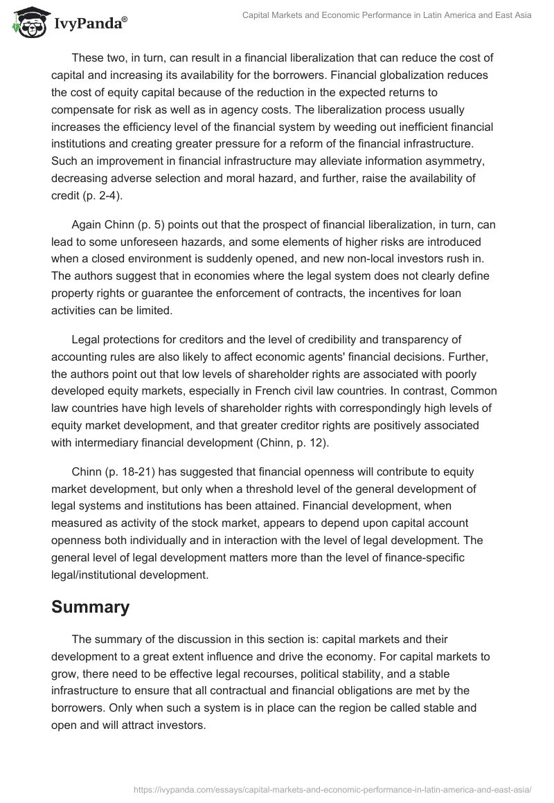 Capital Markets and Economic Performance in Latin America and East Asia. Page 2