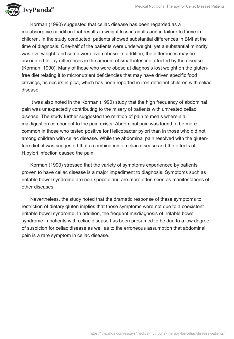 Medical Nutritional Therapy for Celiac Disease Patients. Page 3
