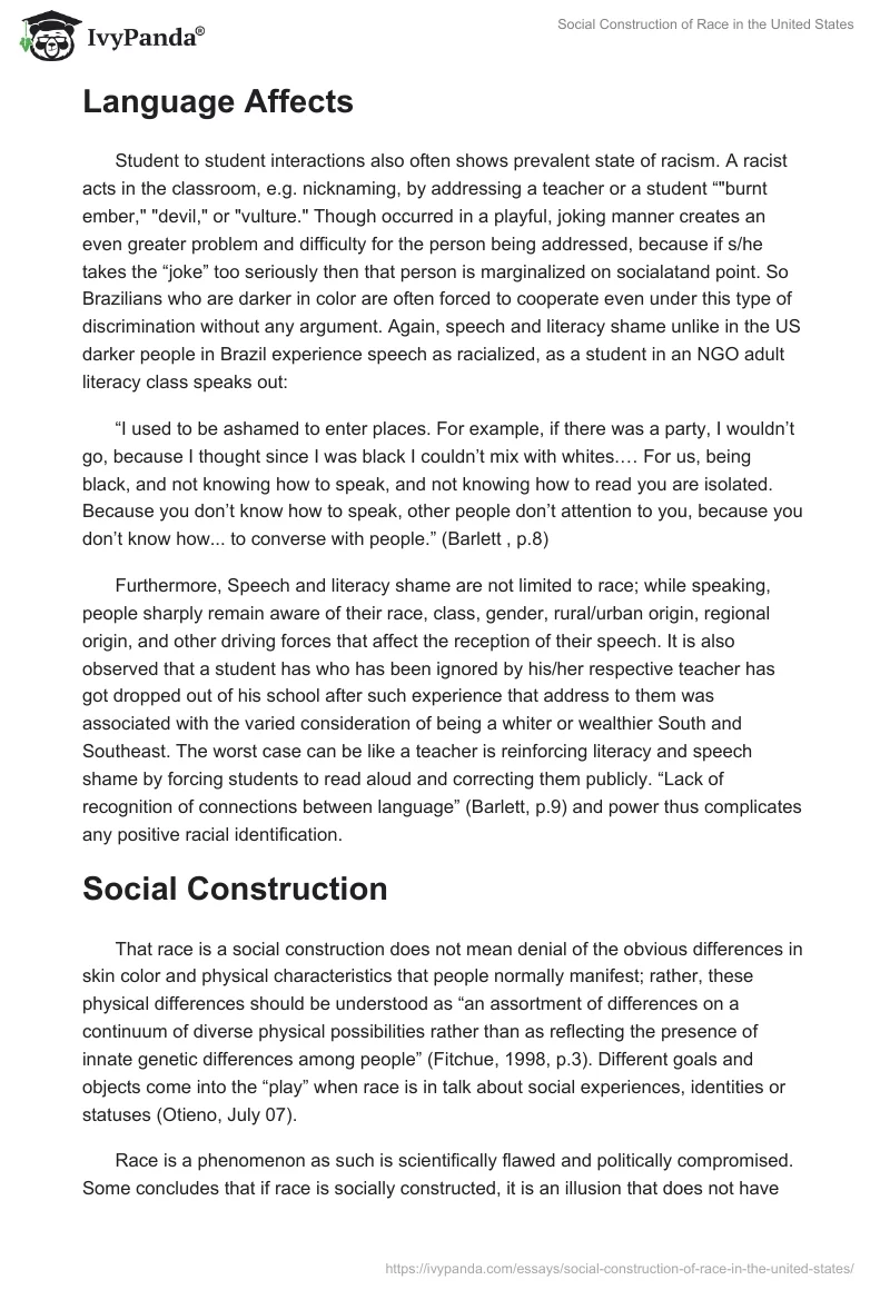 Social Construction of Race in the United States. Page 2