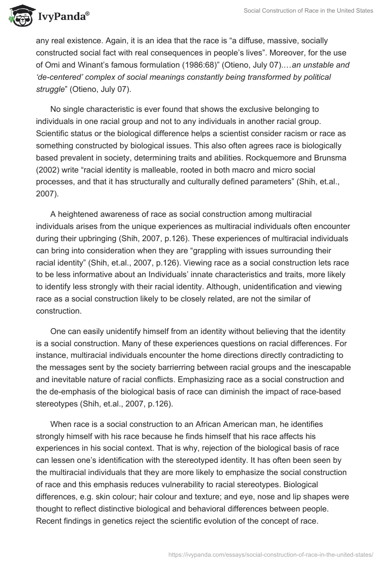 Social Construction of Race in the United States. Page 3