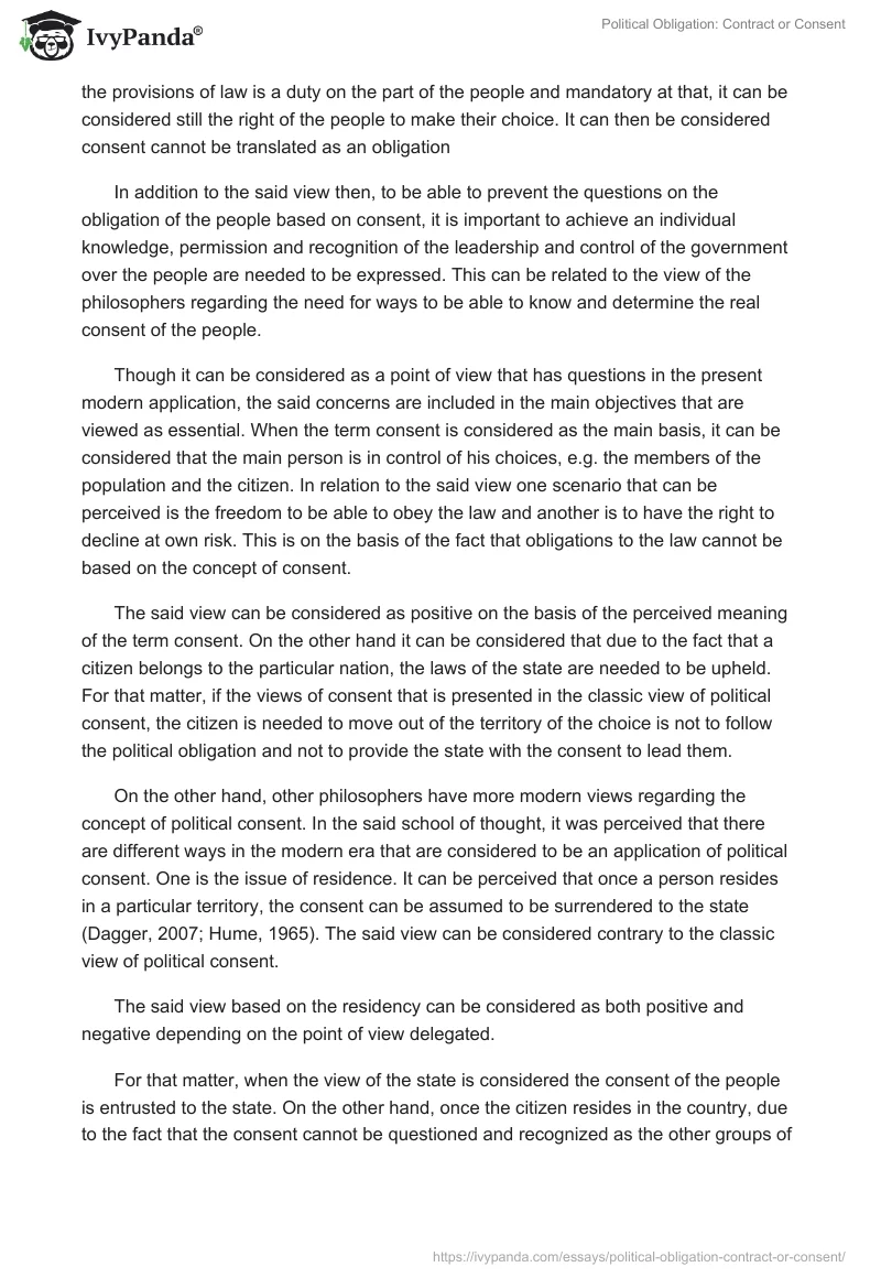 Political Obligation: Contract or Consent. Page 3