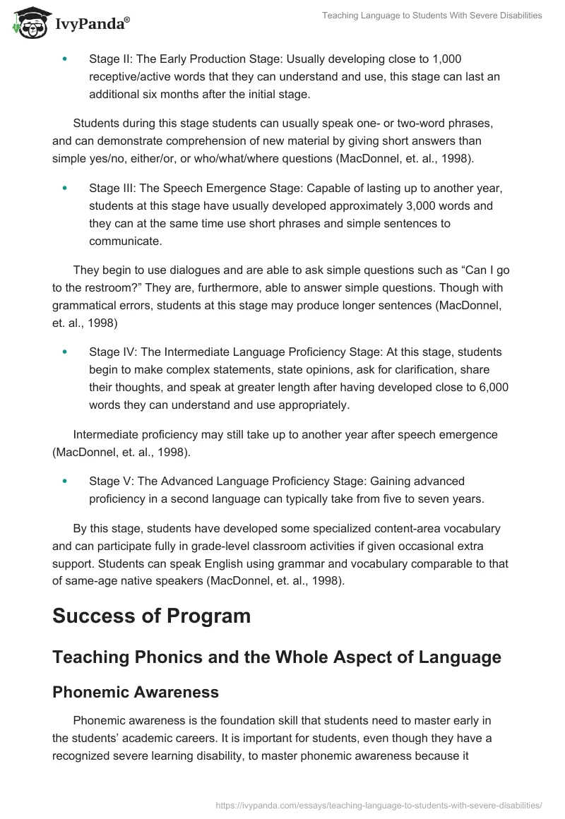 Teaching Language to Students With Severe Disabilities. Page 3