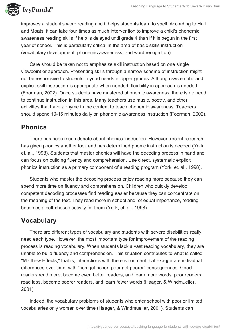 Teaching Language to Students With Severe Disabilities. Page 4
