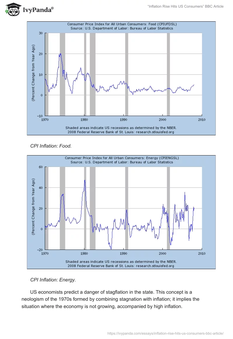 “Inflation Rise Hits US Consumers” BBC Article. Page 2