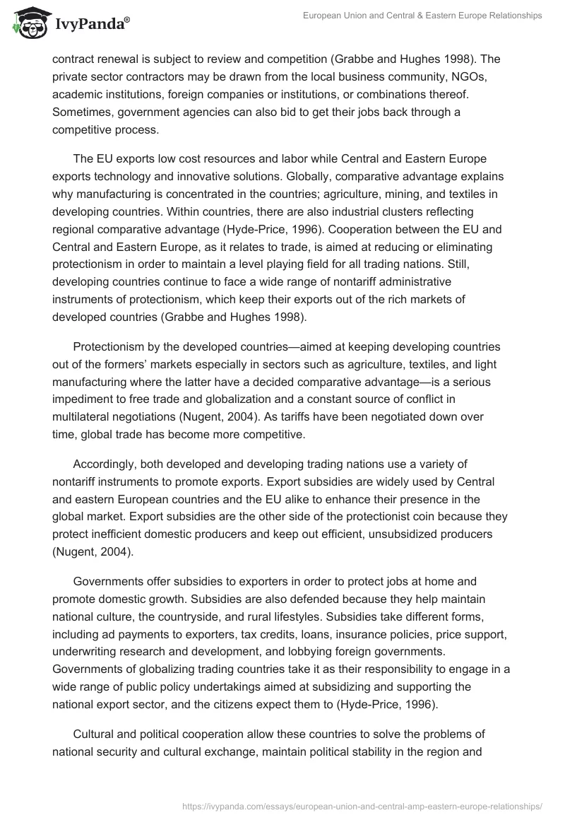 European Union and Central & Eastern Europe Relationships. Page 4