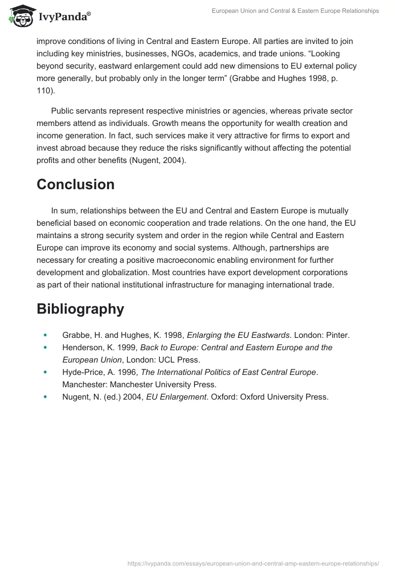 European Union and Central & Eastern Europe Relationships. Page 5