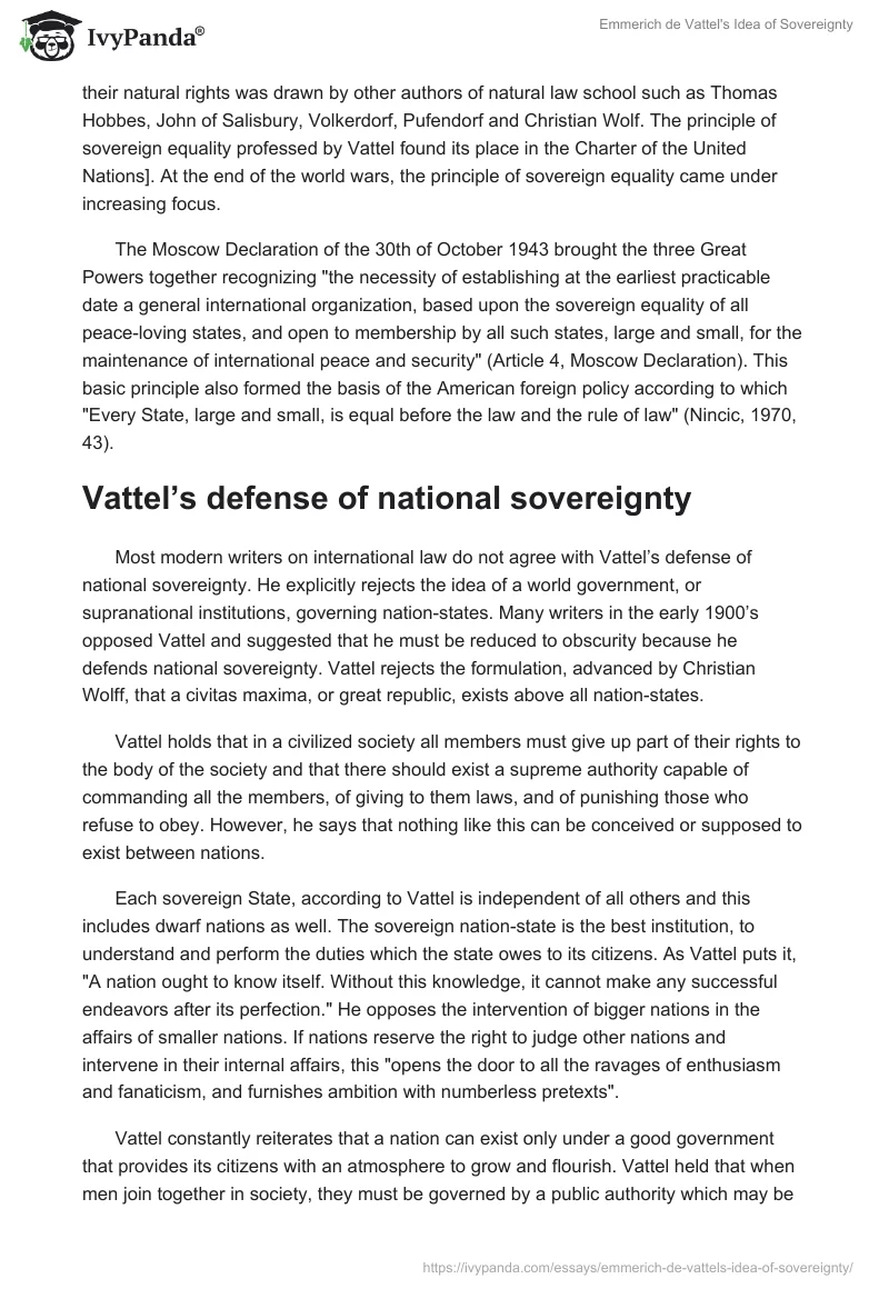Emmerich de Vattel's Idea of Sovereignty. Page 3