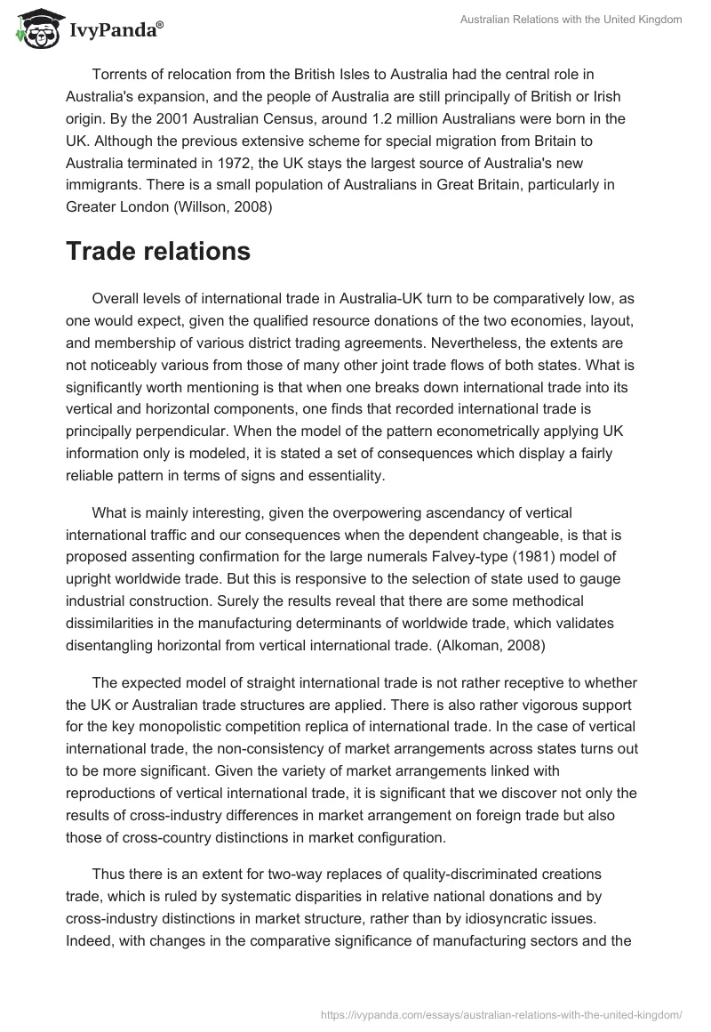 Australian Relations with the United Kingdom. Page 3