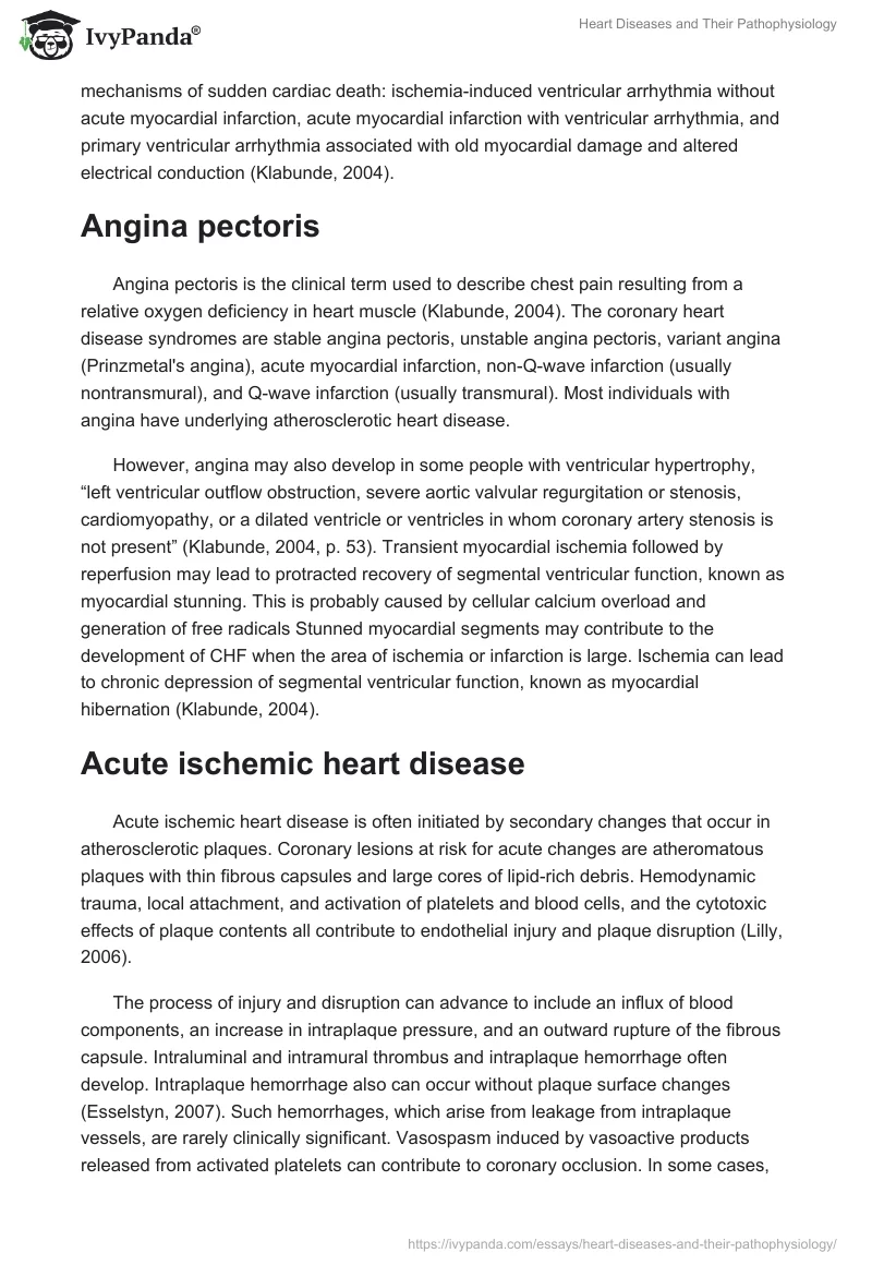 Heart Diseases and Their Pathophysiology. Page 3