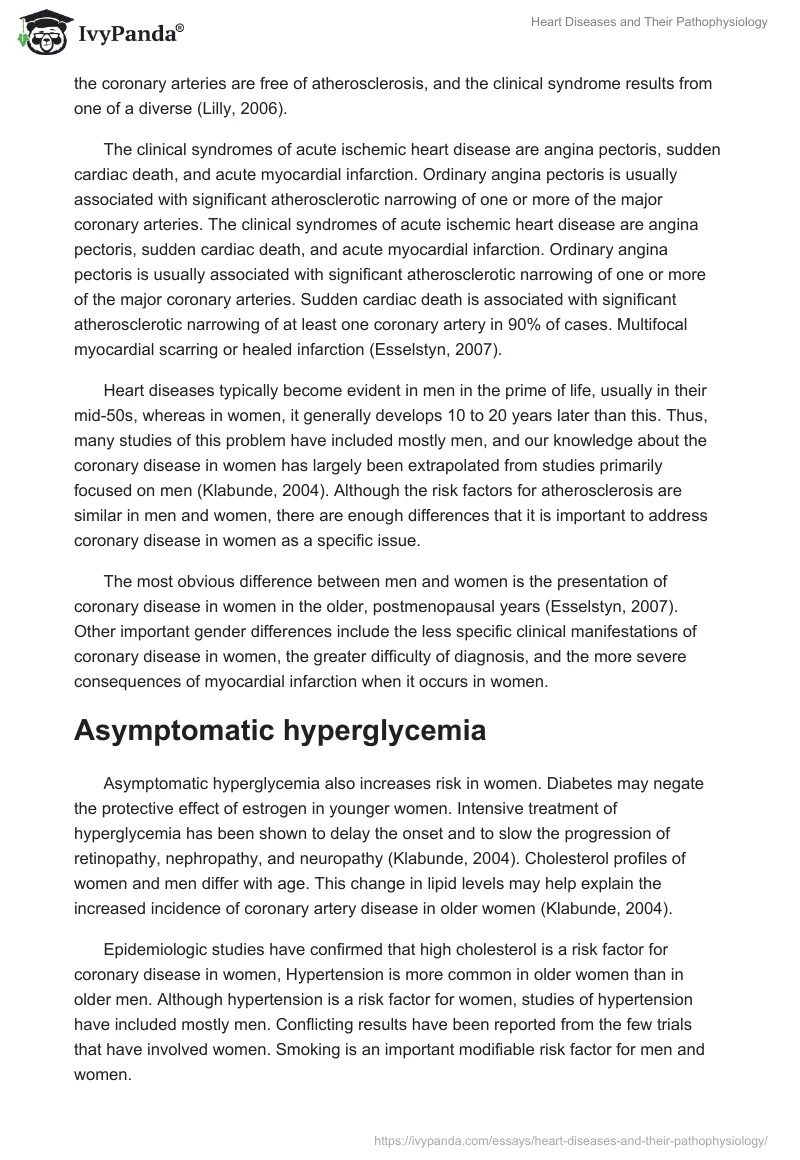 Heart Diseases and Their Pathophysiology. Page 4