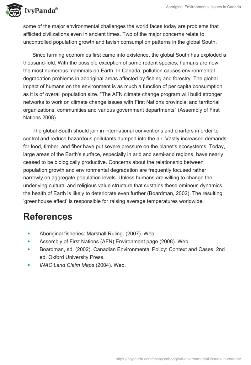 Aboriginal Environmental Issues in Canada. Page 2