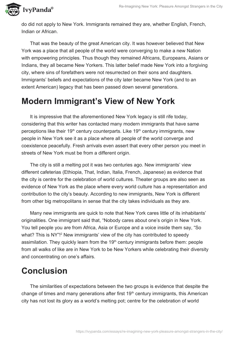 Re-Imagining New York: Pleasure Amongst Strangers in the City. Page 2