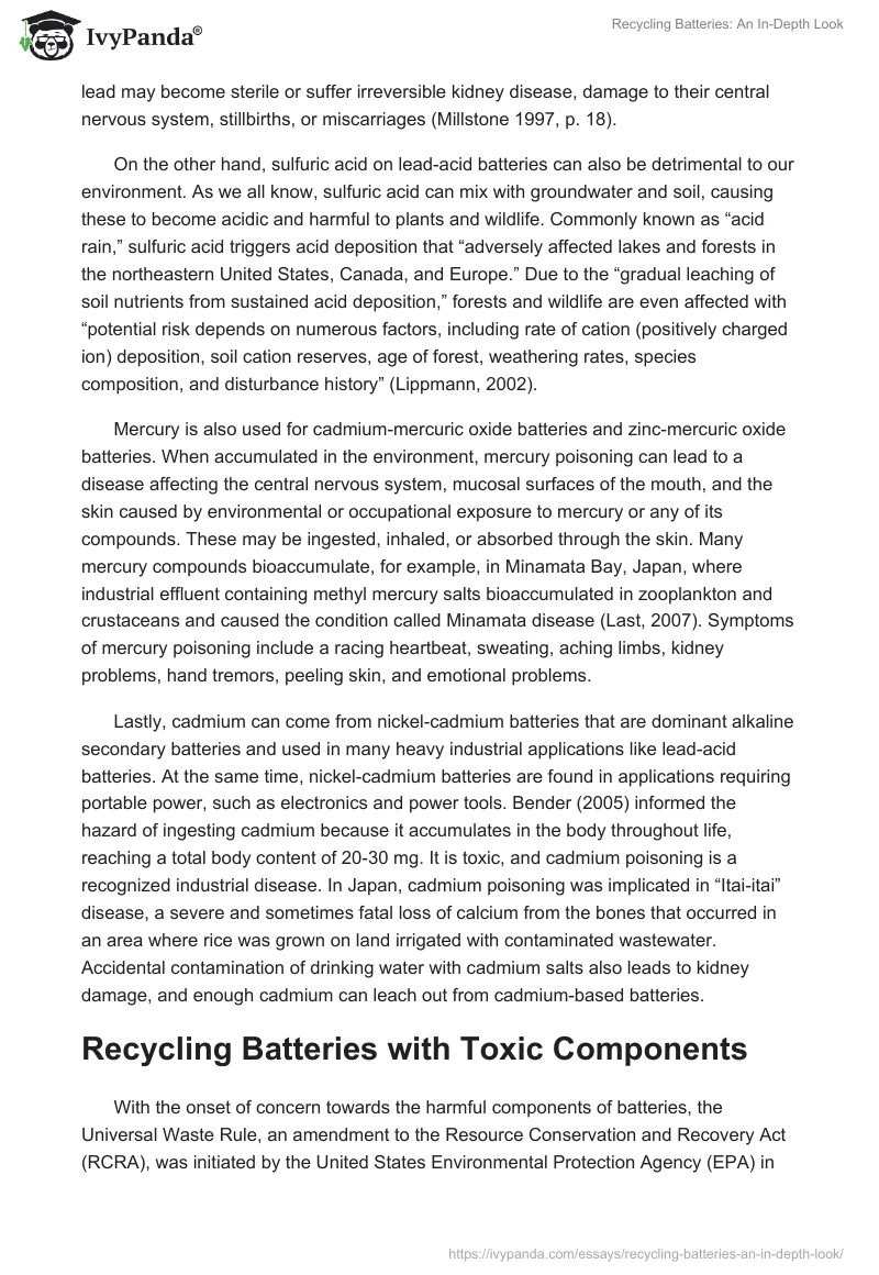 Recycling Batteries: An In-Depth Look. Page 4