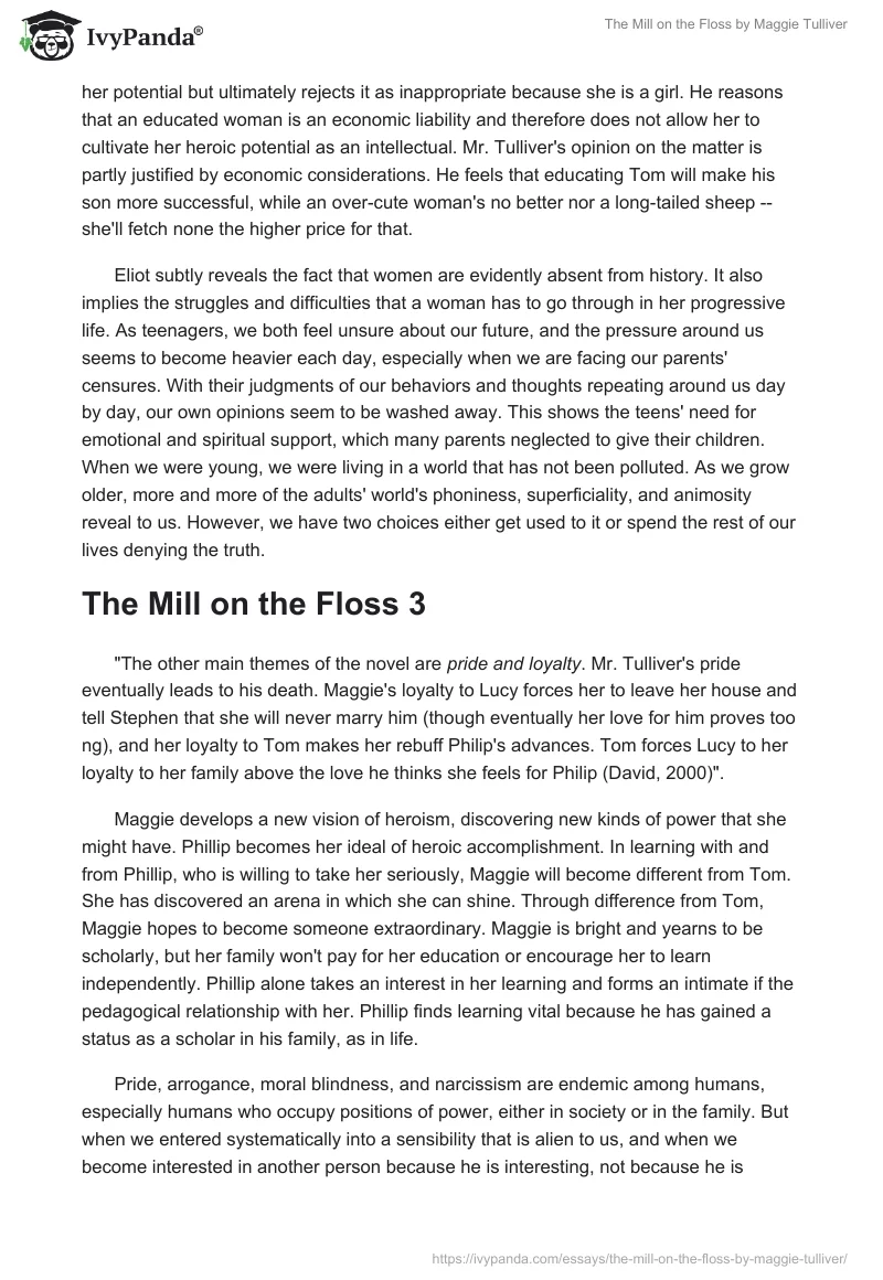 The Mill on the Floss by Maggie Tulliver. Page 2