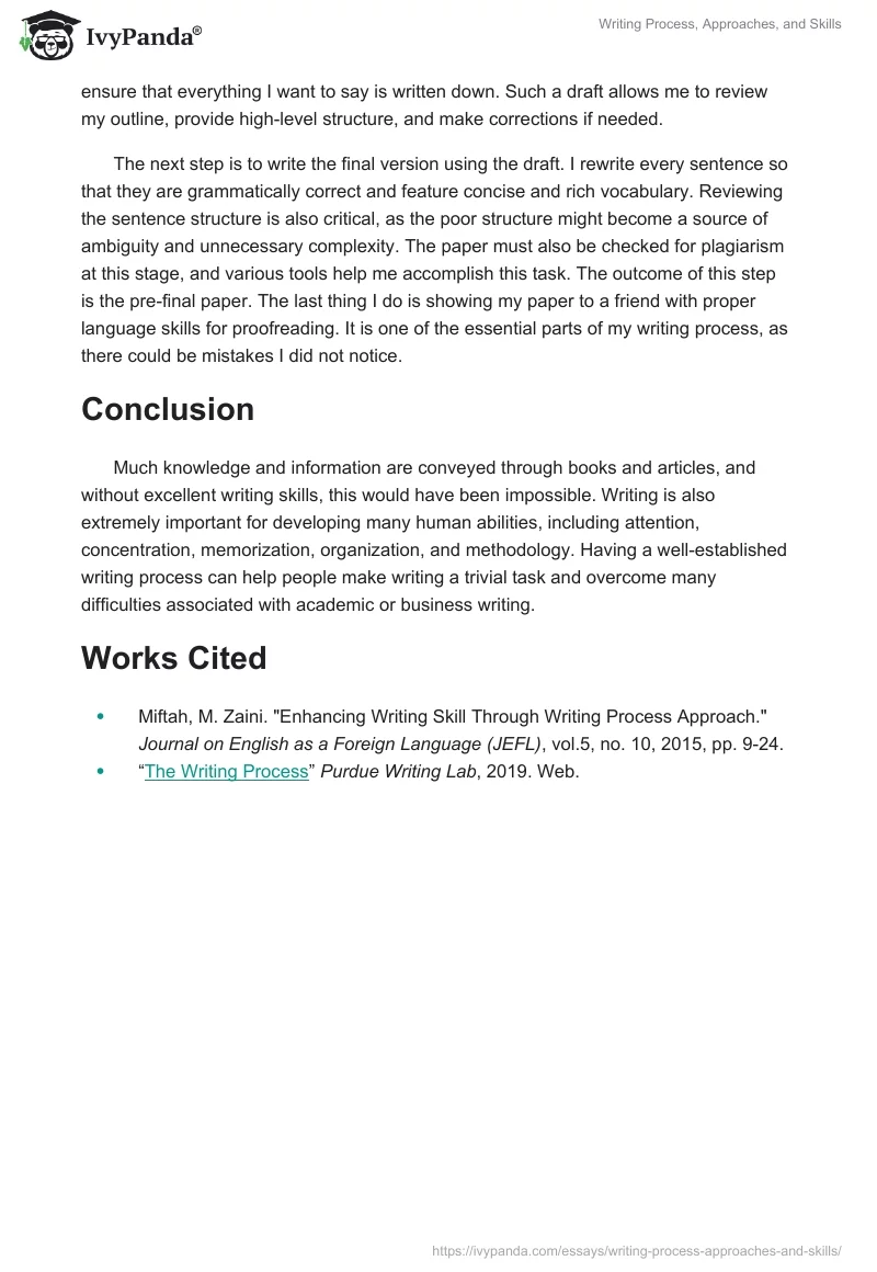 Writing Process, Approaches, and Skills. Page 2