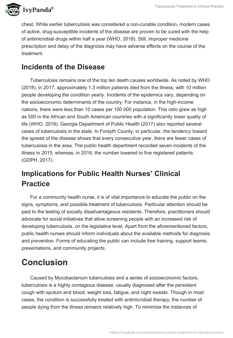 Tuberculosis Treatment in Clinical Practice. Page 2