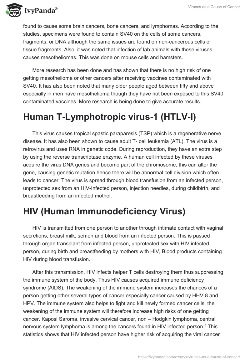 Viruses as a Cause of Cancer. Page 4