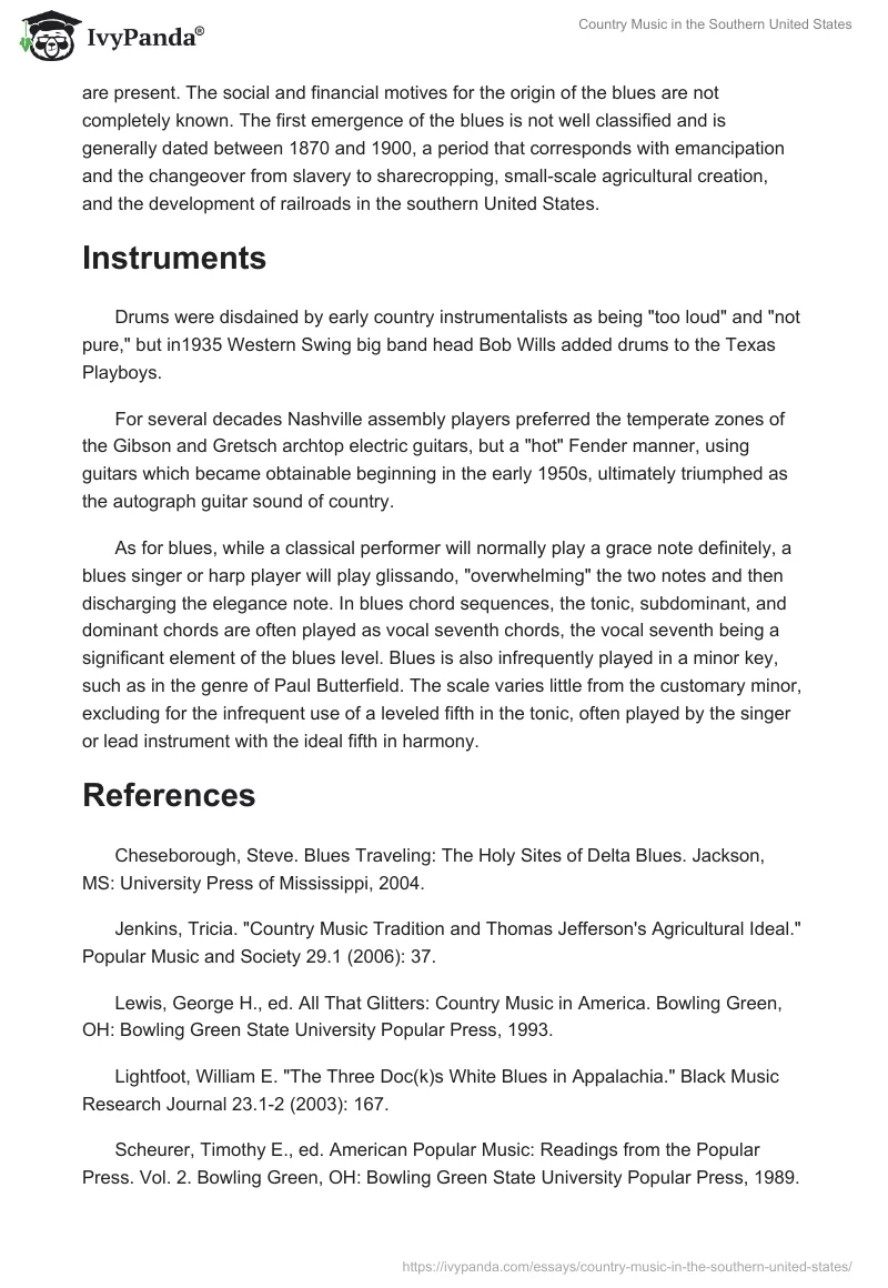 Country Music in the Southern United States. Page 2