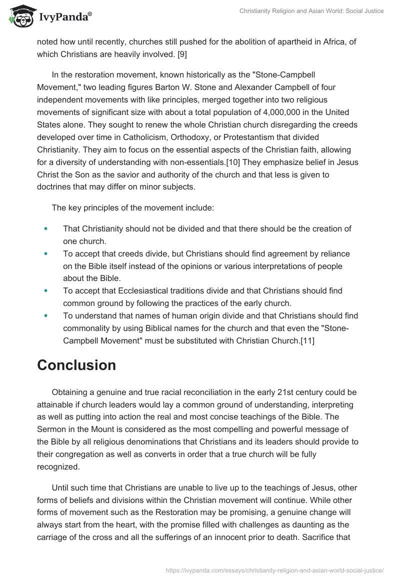 Christianity Religion and Asian World: Social Justice. Page 3