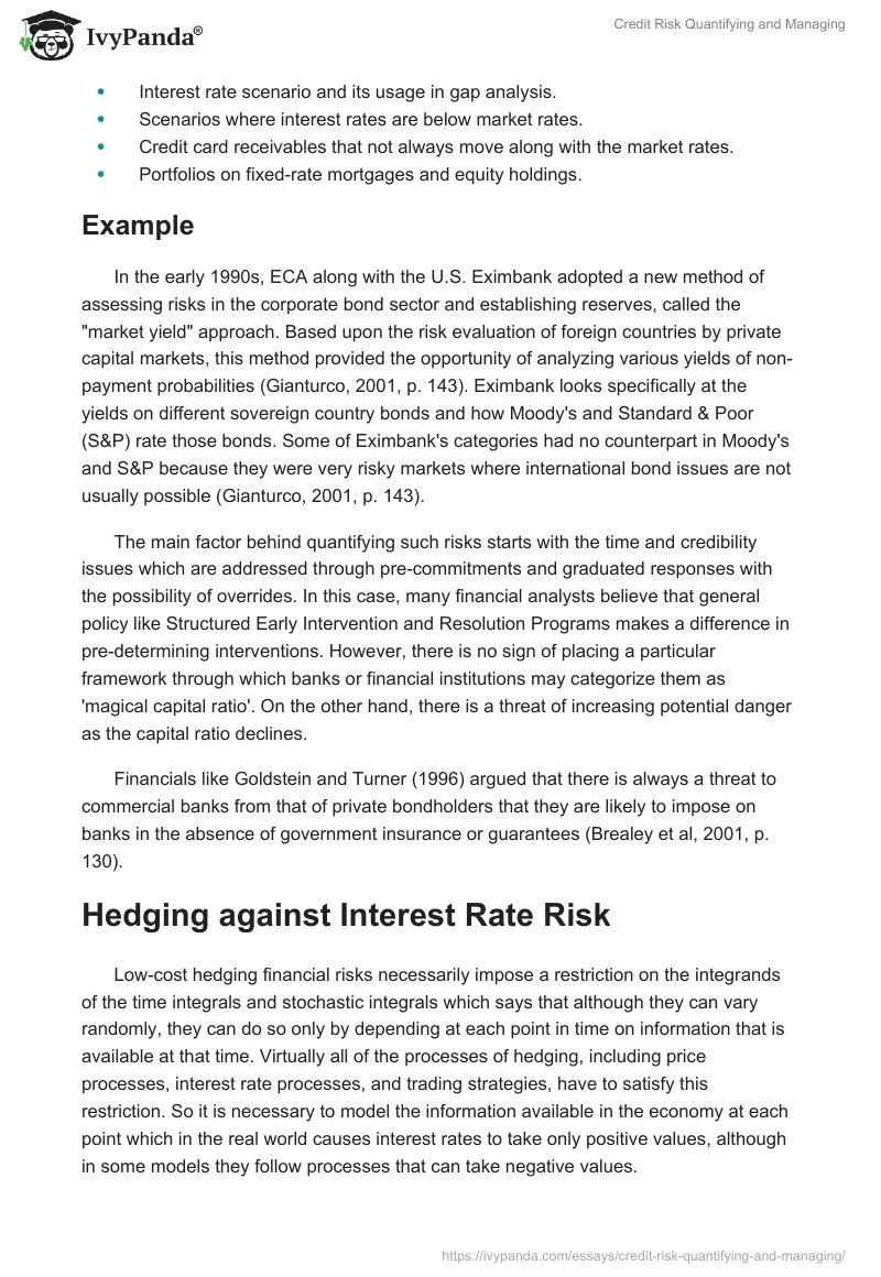 Credit Risk Quantifying and Managing. Page 5