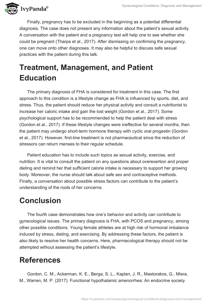 Gynecological Conditions: Diagnosis and Management. Page 2