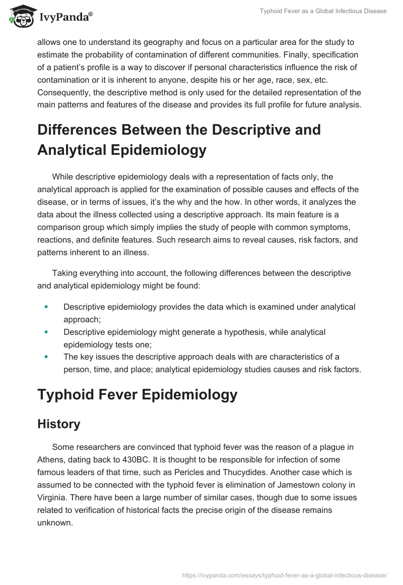 Typhoid Fever as a Global Infectious Disease. Page 2