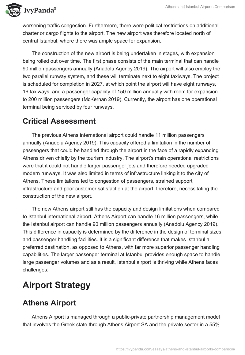 Athens and Istanbul Airports Comparison. Page 3